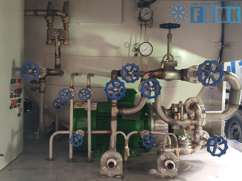 لوله کشی و شیرآلات مخازن حمل کرایوژنیک